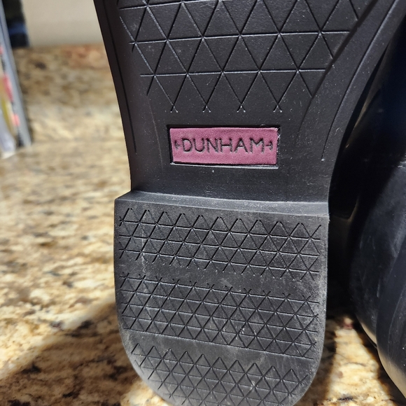 Dunham Graham Men's Black Leather Slip On Boots Size 8 - Picture 11 of 13